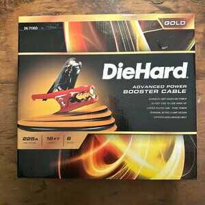 DieHard 16 ft. 6 Gauge Booster Cable 225 amps NEW